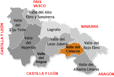 mapa valle Cidacos