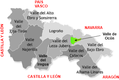 mapa valle ocon